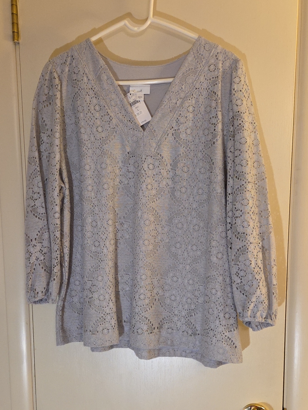 Grey J.Jill Woven Tunic L